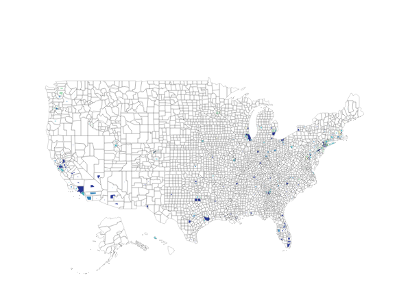 County Cartogram 2