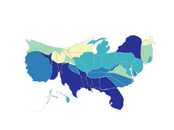 County Cartogram 1